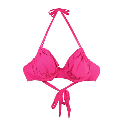 Seatop Bikini Top, Punchy Pink